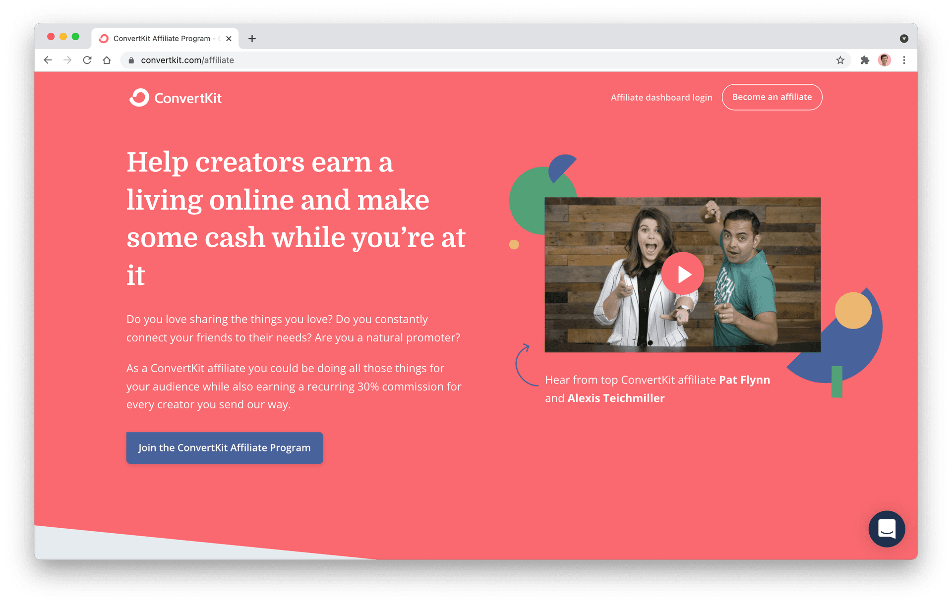 ConvertKit affiliate program