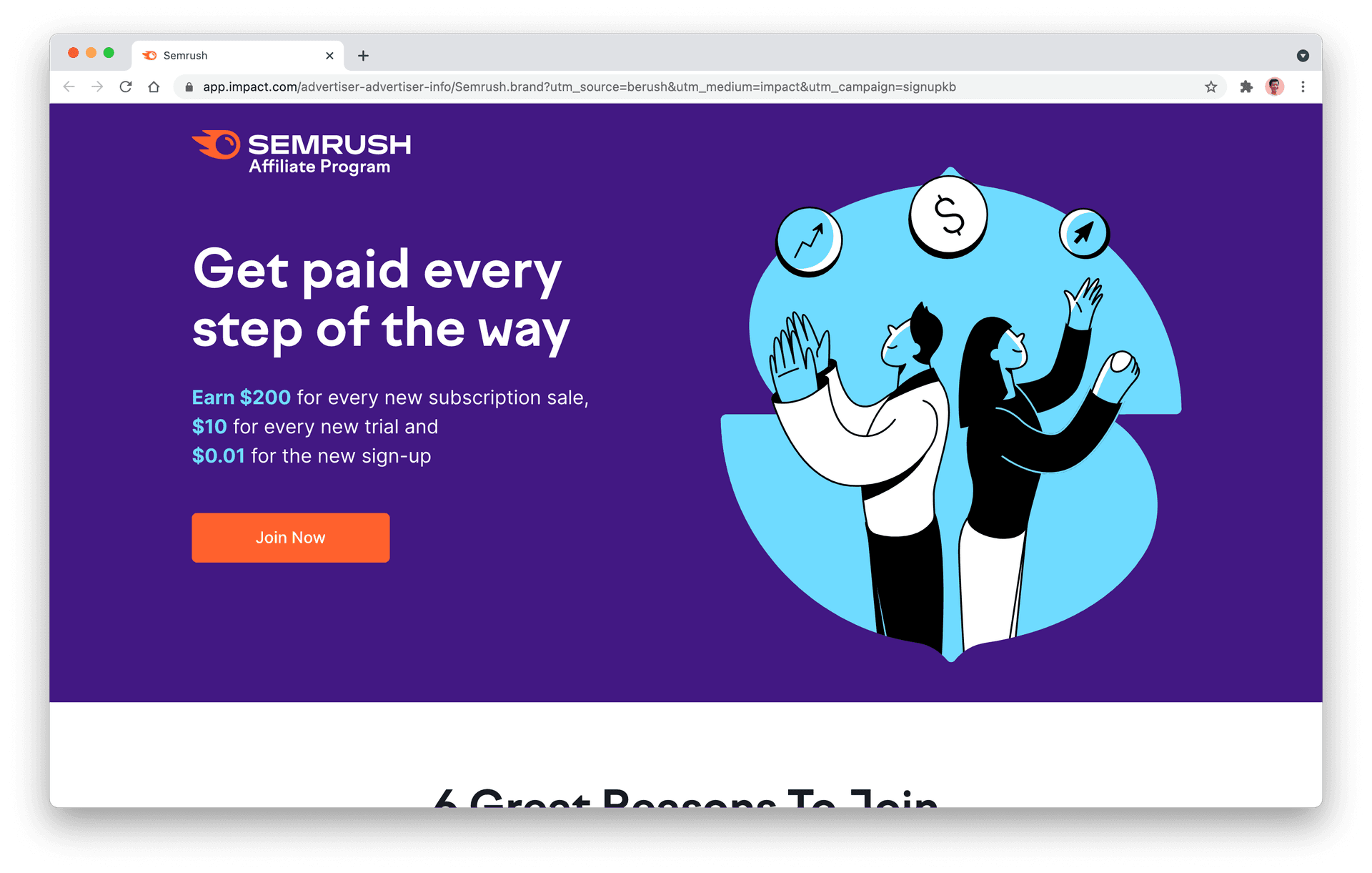 Semrush affiliate program
