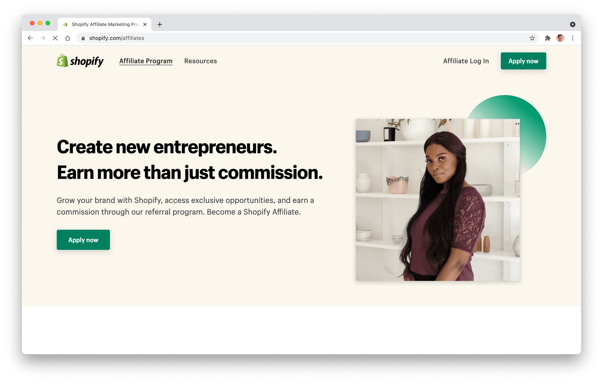Shopify affiliate program