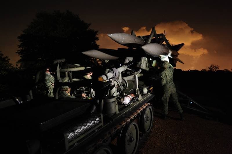 Loading missiles