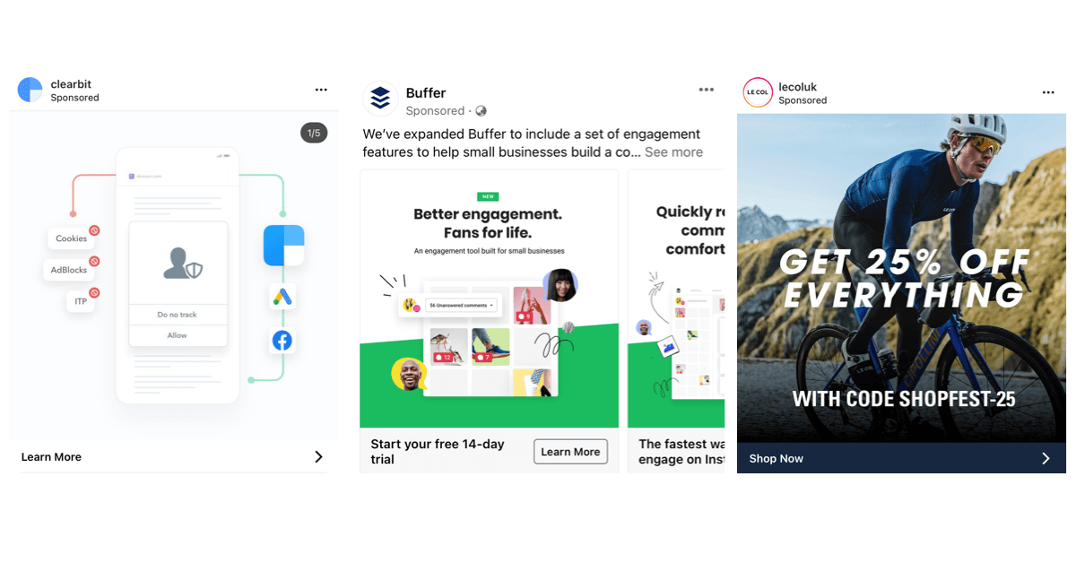 Ad imagery examples