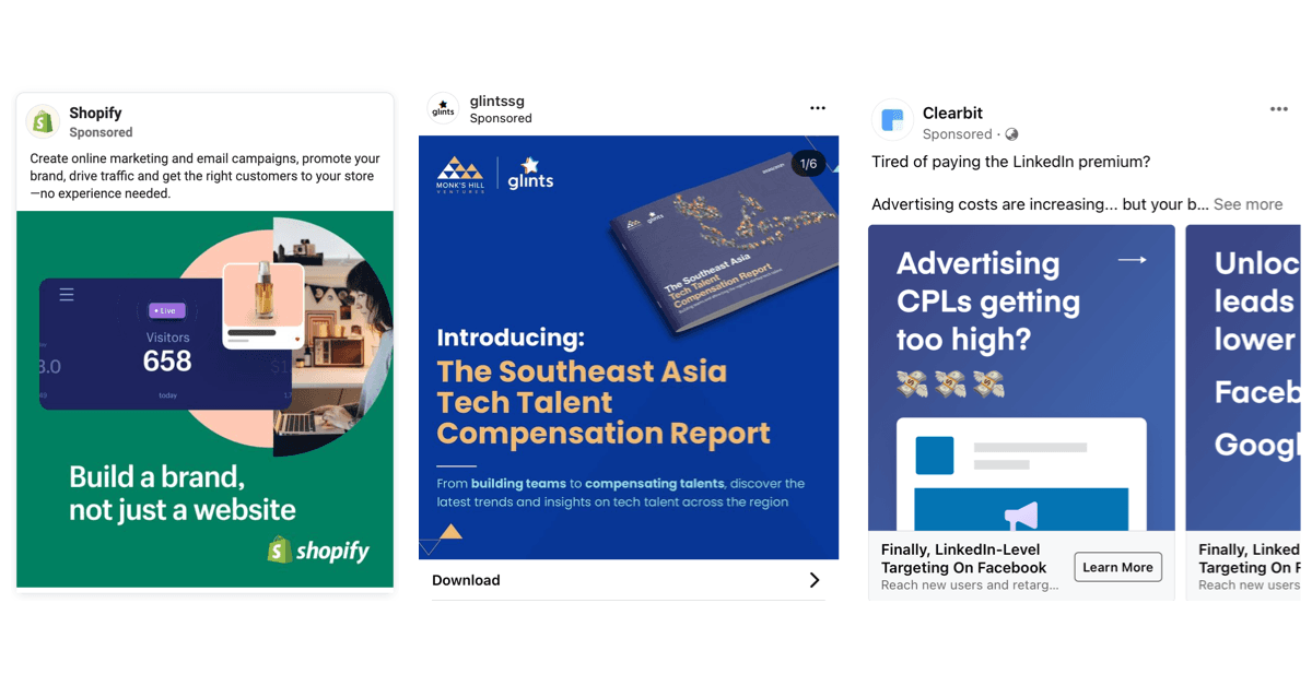 Visual headline examples
