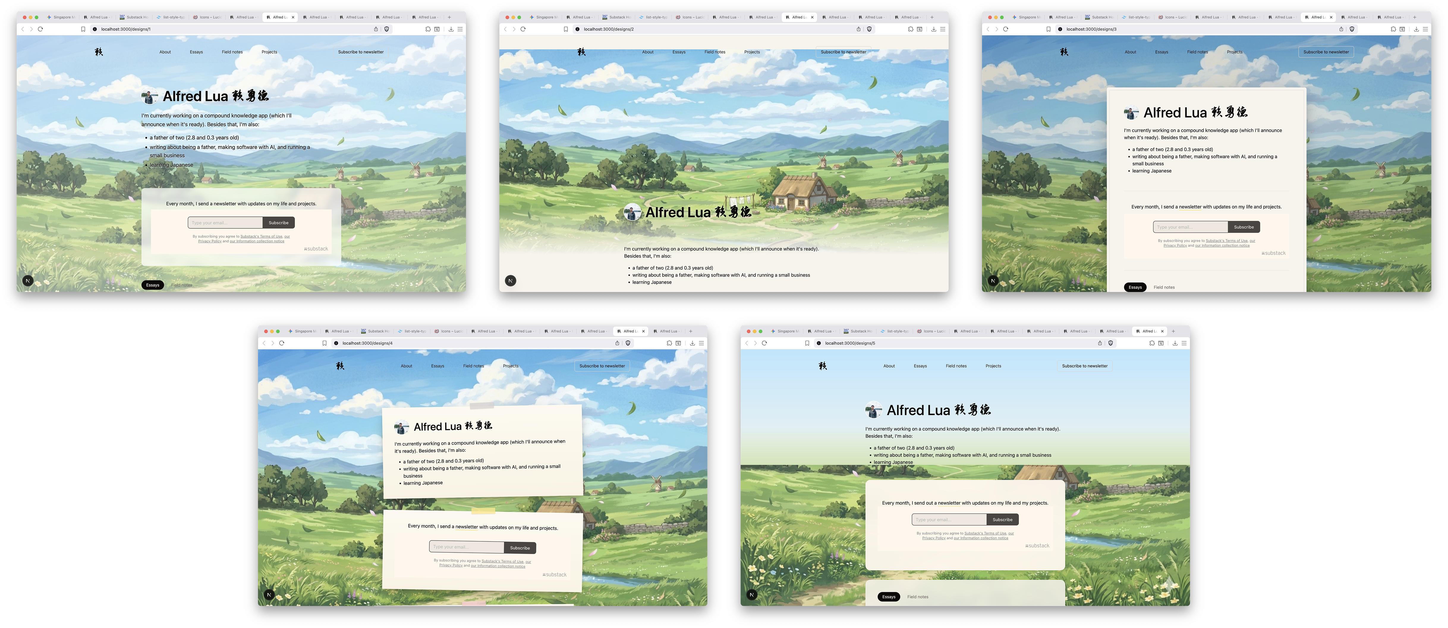 Design variations