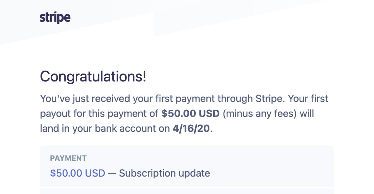 My first dollar