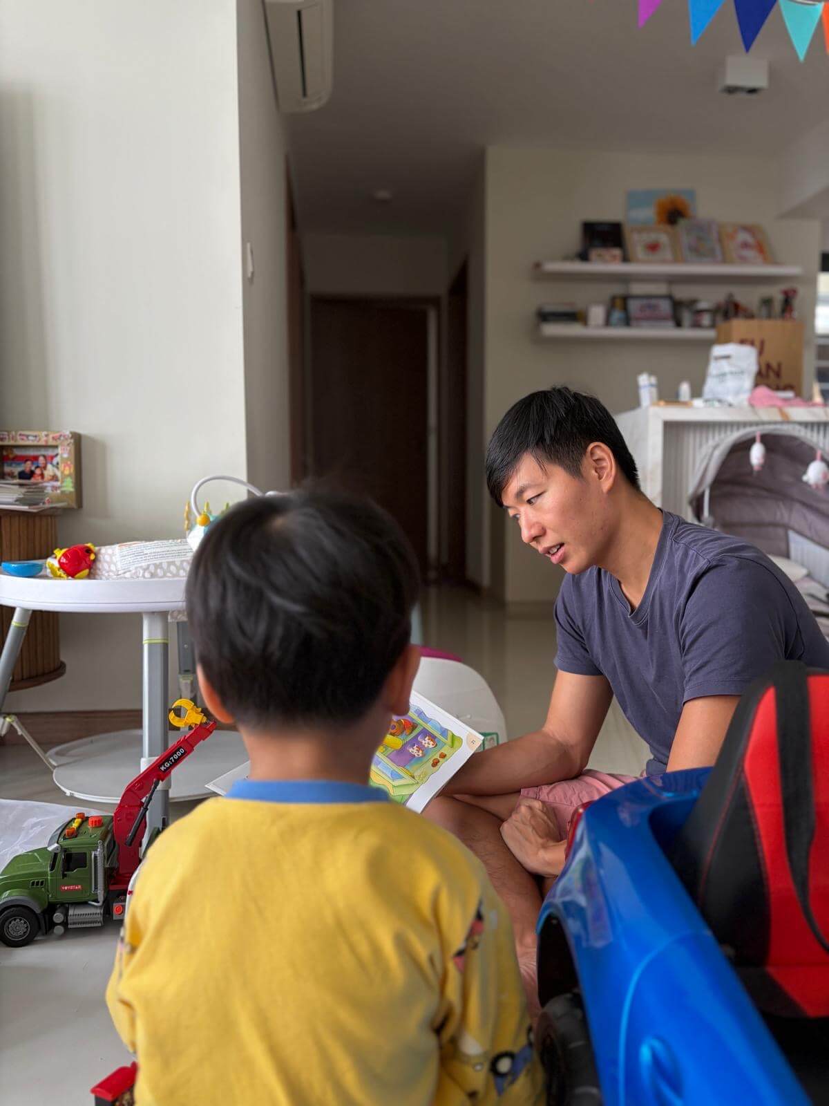Reading to my son