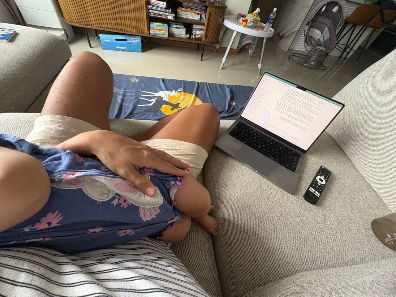 With my daughter